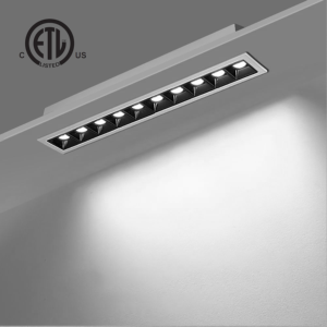 ETL Certified Aluminum Industrial Design Anti-Glare Embedded Recessed LED Grille Light