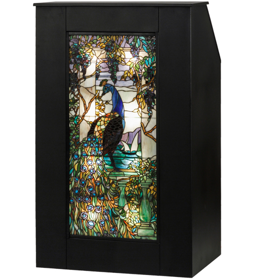 Peacock Wisteria Lighted Podium