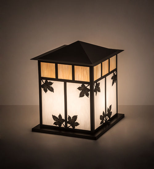 Seneca Maple Leaf pier mount lantern
