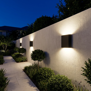 Modern IP65 Outdoor Wall Light 18W 5CCT Selectable LED Wall Sconce