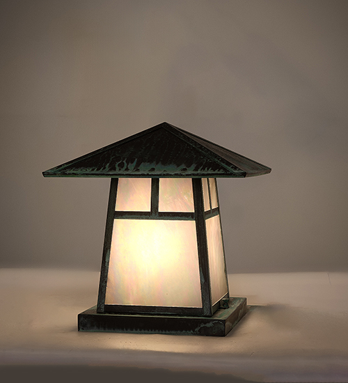 Stillwater T Mission Pier Mount Exterior Lantern