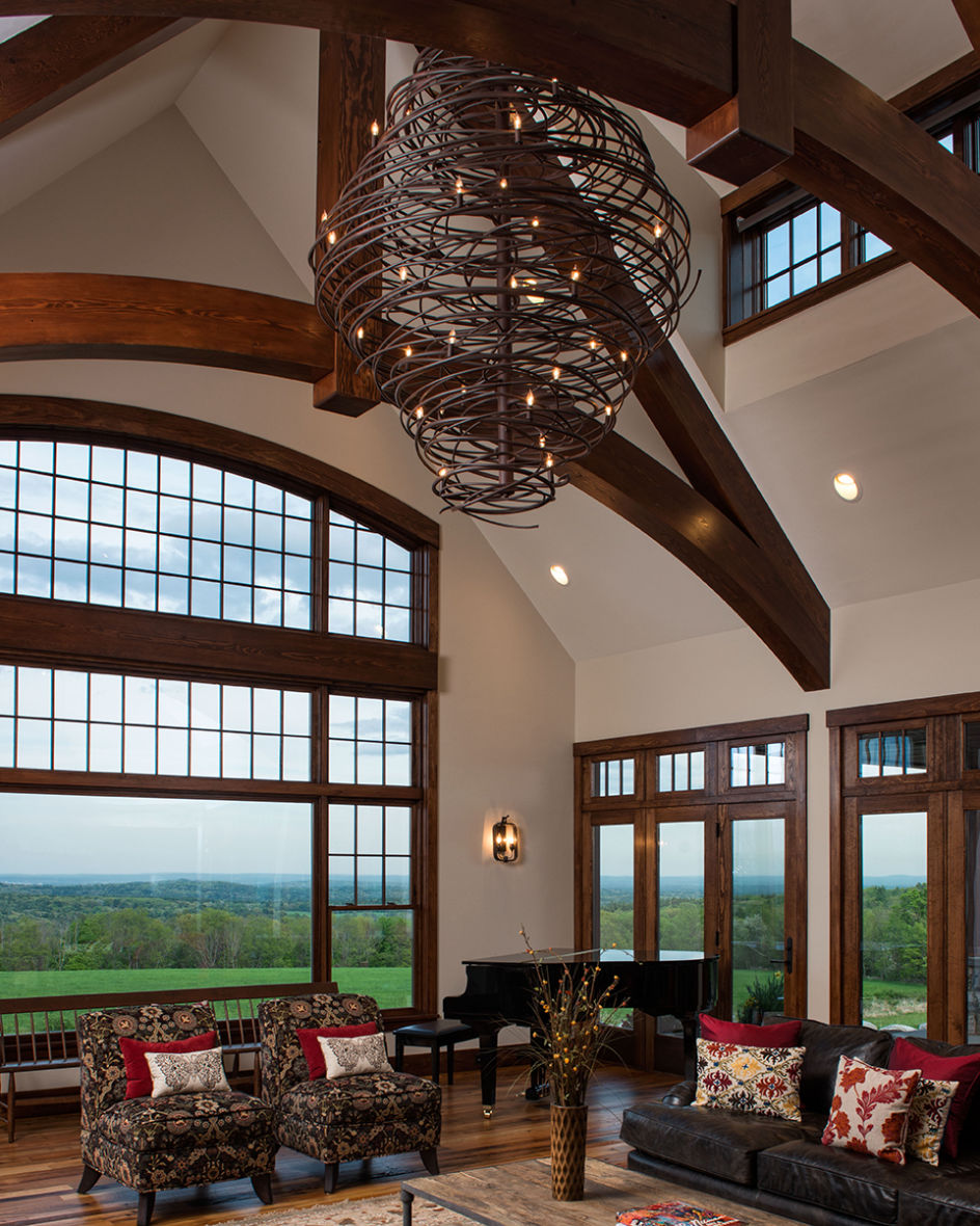Hand-forged Cyclone chandelier fabricated for a private residence