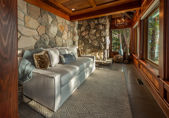 Kitzi Box Custom Rustic Lounge Pendant Fixture in Private Residence