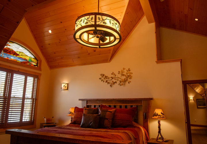 Custom Oak Leaf and Acorn Chandel-Air Ceiling Fan Light Fixture