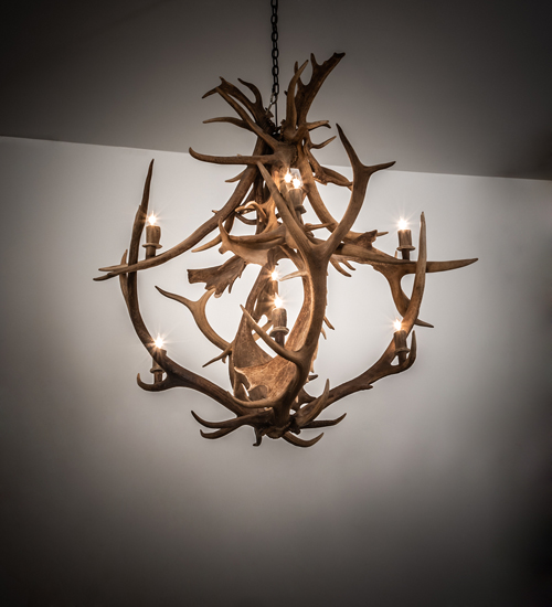 Elk and fallow deer antler chandelier