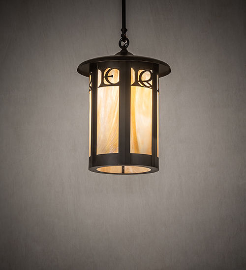 Fulton custom monogram outdoor pendant luminaire